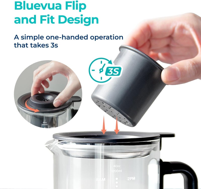Bluevua Dual-Pack Remineralization Filters, One-Year Set for RO100ROPOT-LITE, Alkaline for Reverse Osmosis Filter, Remineralize and Increase pH for Pure Drinking Water - Image 4